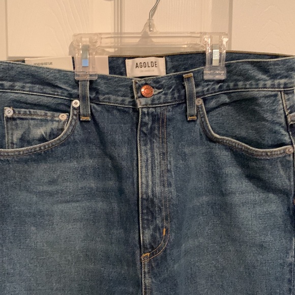 Agolde High Rise Blue Jeans - Picture 5 of 6